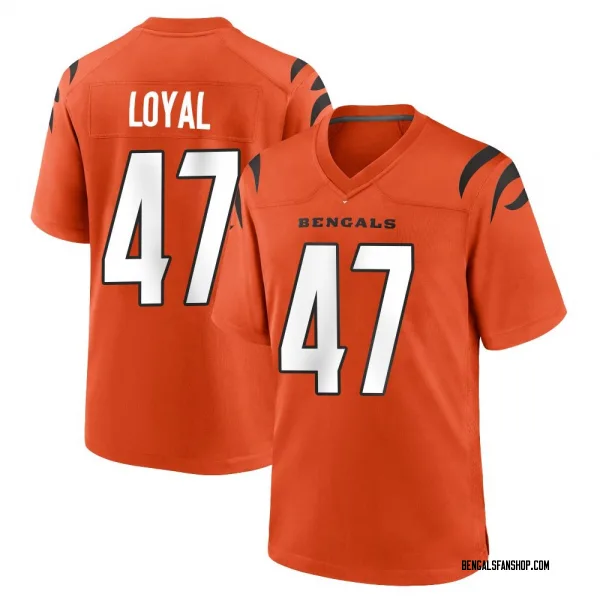 Men's Shaquan Loyal Cincinnati Bengals Game Orange Jersey