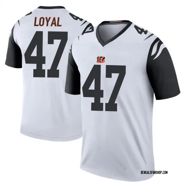 Men's Shaquan Loyal Cincinnati Bengals Legend White Color Rush Jersey