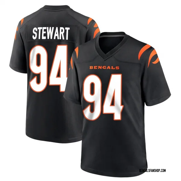 Men's Shemar Stewart Cincinnati Bengals Game Black Team Color Jersey