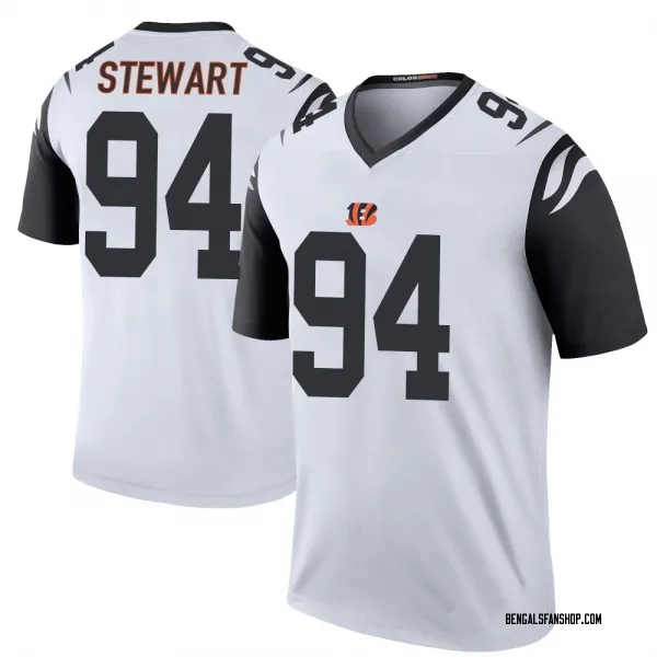 Men's Shemar Stewart Cincinnati Bengals Legend White Color Rush Jersey