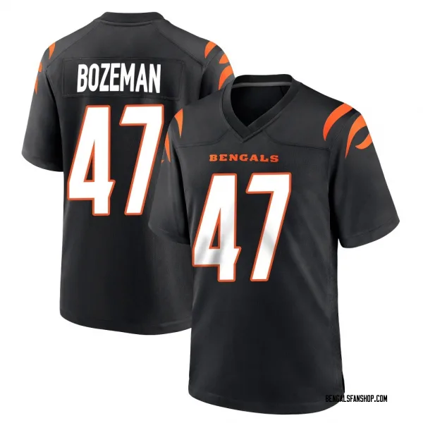 Men's Swayze Bozeman Cincinnati Bengals Game Black Team Color Jersey