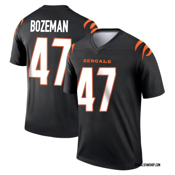 Men's Swayze Bozeman Cincinnati Bengals Legend Black Jersey