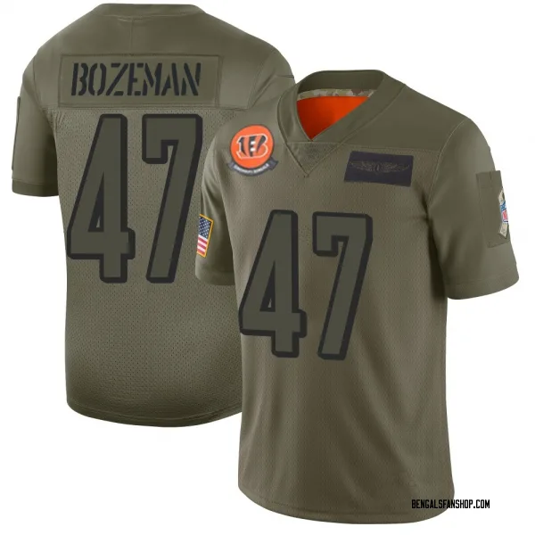 Men's Swayze Bozeman Cincinnati Bengals Limited Camo 2019 Salute to Service Jersey