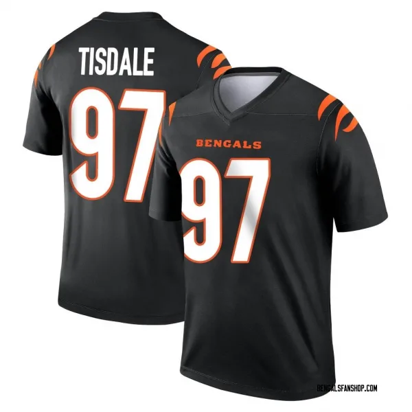 Men's Tariqious Tisdale Cincinnati Bengals Legend Black Jersey