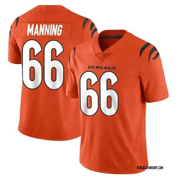 Men's Tashawn Manning Cincinnati Bengals Limited Orange Vapor Untouchable Jersey