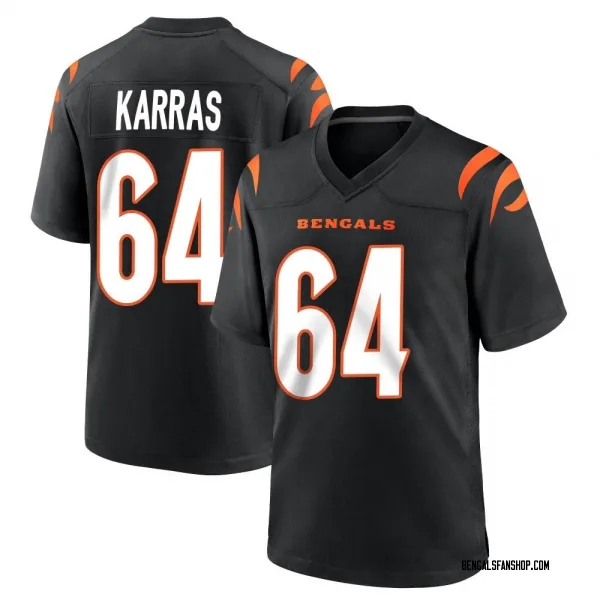 Men's Ted Karras Cincinnati Bengals Game Black Team Color Jersey