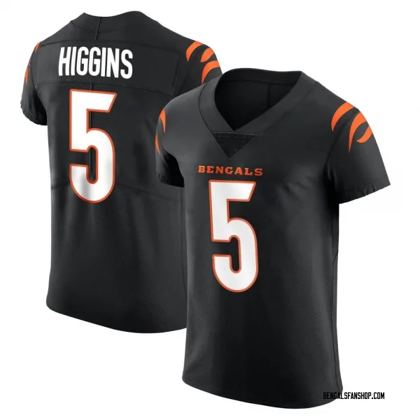 Men's Tee Higgins Cincinnati Bengals Elite Black Team Color Vapor Untouchable Jersey