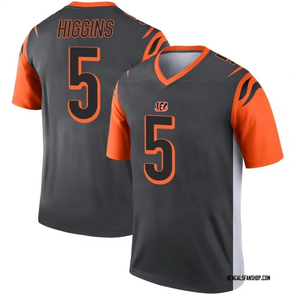 Men's Tee Higgins Cincinnati Bengals Legend Silver Jersey