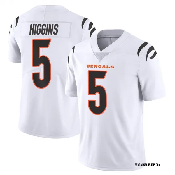 Men's Tee Higgins Cincinnati Bengals Limited White Vapor Untouchable Jersey
