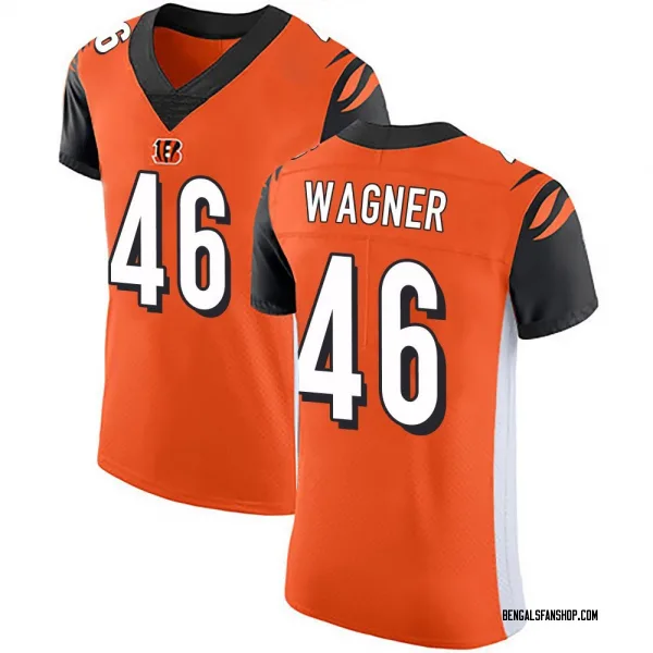 Men's William Wagner Cincinnati Bengals Elite Orange Alternate Vapor Untouchable Jersey