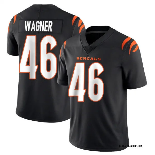 Men's William Wagner Cincinnati Bengals Limited Black Team Color Vapor Untouchable Jersey