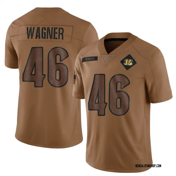 Men's William Wagner Cincinnati Bengals Limited Brown 2023 Salute To Service Jersey