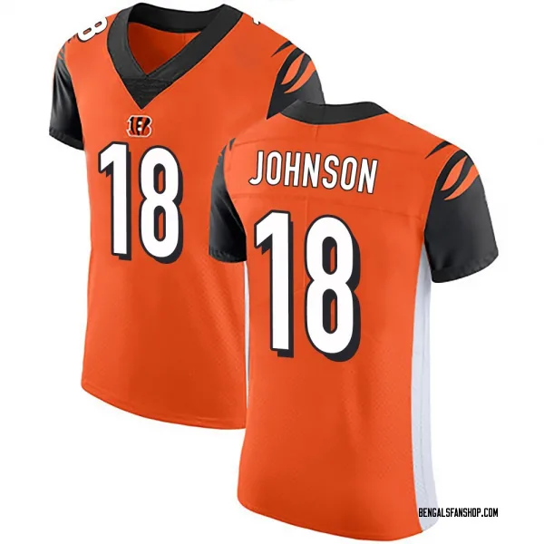 Men's Xavier Johnson Cincinnati Bengals Elite Orange Alternate Vapor Untouchable Jersey