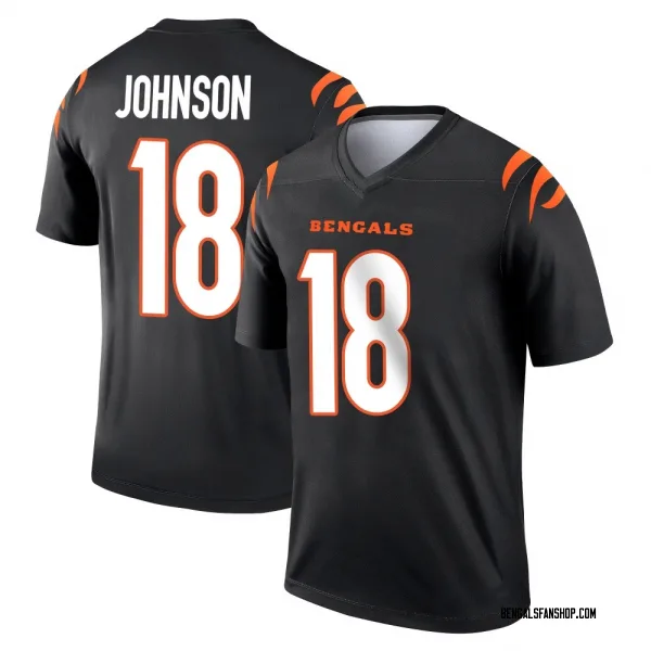 Men's Xavier Johnson Cincinnati Bengals Legend Black Jersey
