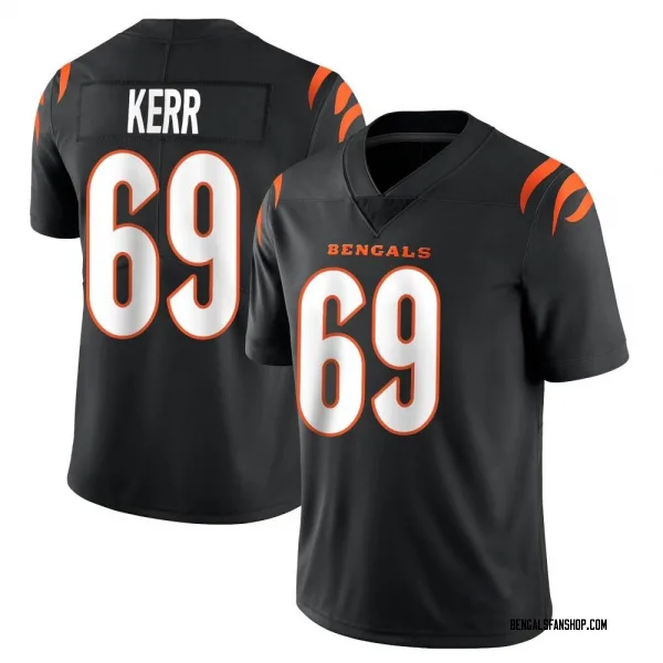 Men's Zach Kerr Cincinnati Bengals Limited Black Team Color Vapor Untouchable Jersey