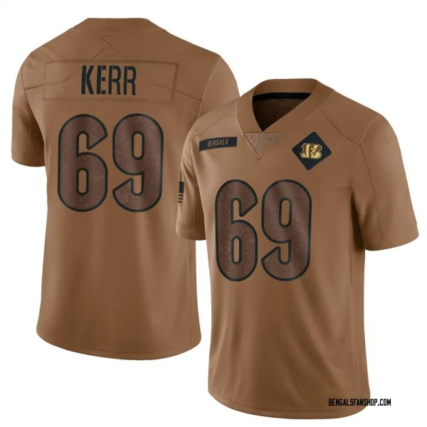 Men's Zach Kerr Cincinnati Bengals Limited Brown 2023 Salute To Service Jersey