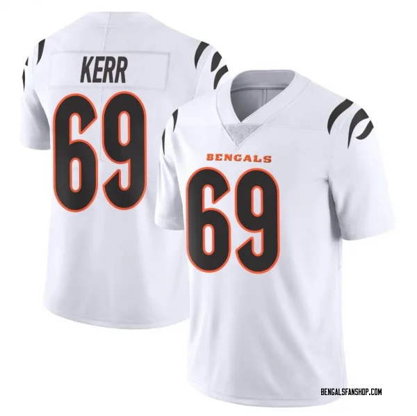 Men's Zach Kerr Cincinnati Bengals Limited White Vapor Untouchable Jersey