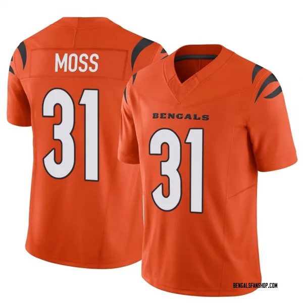 Men's Zack Moss Cincinnati Bengals Limited Orange Vapor F.U.S.E. Jersey