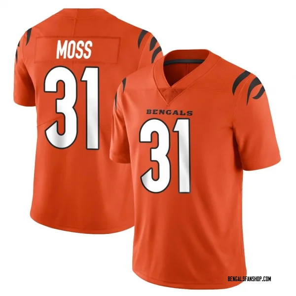 Men's Zack Moss Cincinnati Bengals Limited Orange Vapor Untouchable Jersey