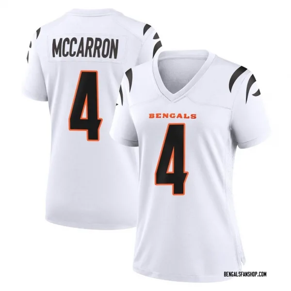 Women's AJ McCarron Cincinnati Bengals Game White Jersey
