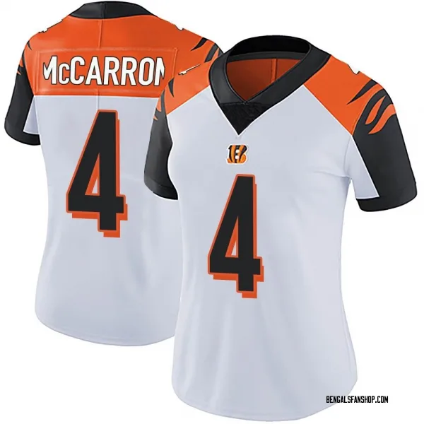 Women's AJ McCarron Cincinnati Bengals Limited White Vapor Untouchable Jersey