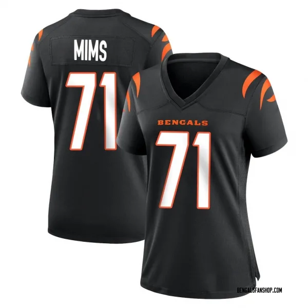 Women's Amarius Mims Cincinnati Bengals Game Black Team Color Jersey