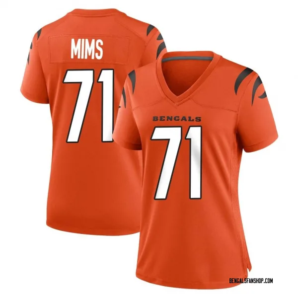 Women's Amarius Mims Cincinnati Bengals Game Orange Jersey