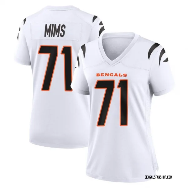 Women's Amarius Mims Cincinnati Bengals Game White Jersey