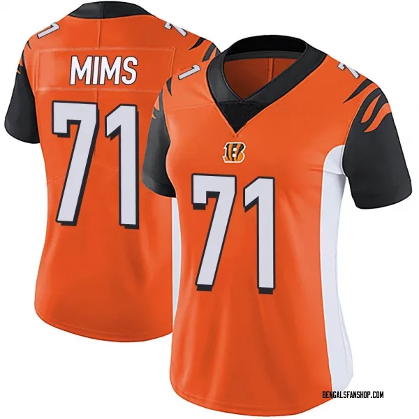Women's Amarius Mims Cincinnati Bengals Limited Orange Vapor Untouchable Jersey