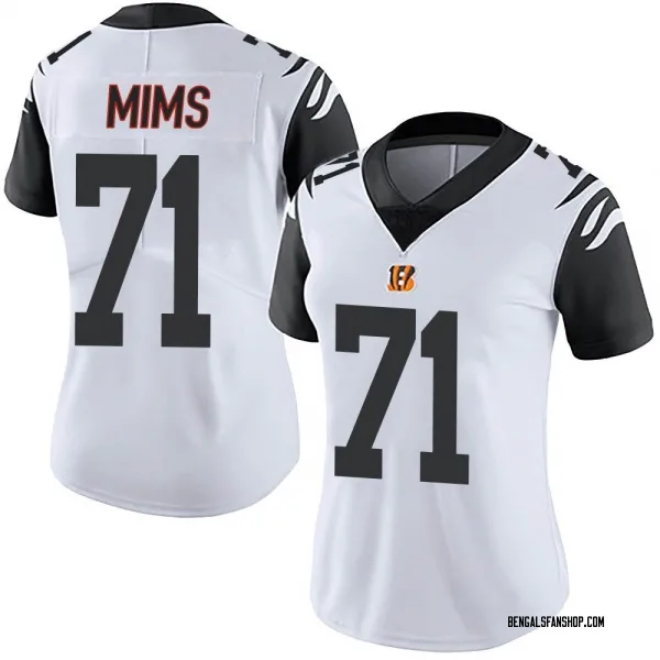 Women's Amarius Mims Cincinnati Bengals Limited White Color Rush Vapor Untouchable Jersey