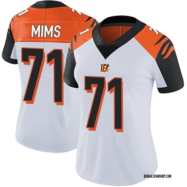 Women's Amarius Mims Cincinnati Bengals Limited White Vapor Untouchable Jersey
