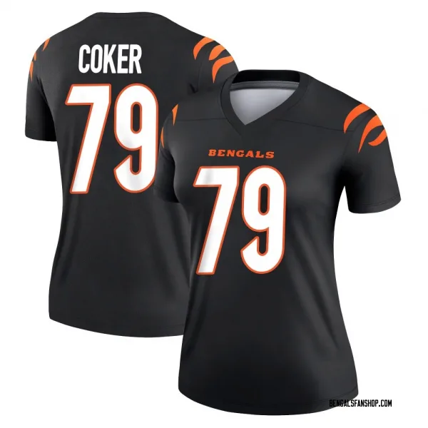 Women's Andrew Coker Cincinnati Bengals Legend Black Jersey