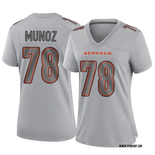 Women's Anthony Munoz Cincinnati Bengals Game Gray Atmosphere Fashion Jersey