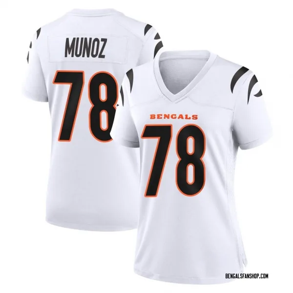 Women's Anthony Munoz Cincinnati Bengals Game White Jersey