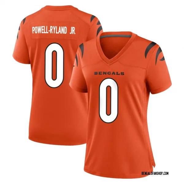 Women's Antwaun Powell-Ryland Jr. Cincinnati Bengals Game Orange Jersey