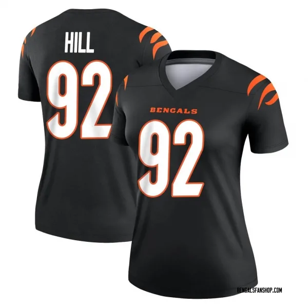 Women's B.J. Hill Cincinnati Bengals Legend Black Jersey