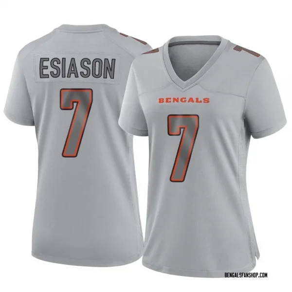 Women's Boomer Esiason Cincinnati Bengals Game Gray Atmosphere Fashion Jersey