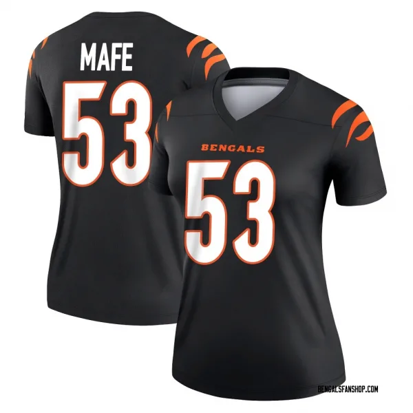 Women's Boye Mafe Cincinnati Bengals Legend Black Jersey