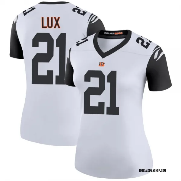 Women's Bralyn Lux Cincinnati Bengals Legend White Color Rush Jersey