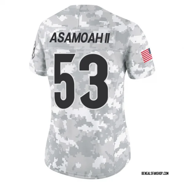 Women's Brian Asamoah II Cincinnati Bengals Limited Arctic Camo 2024 Salute to Service Jersey