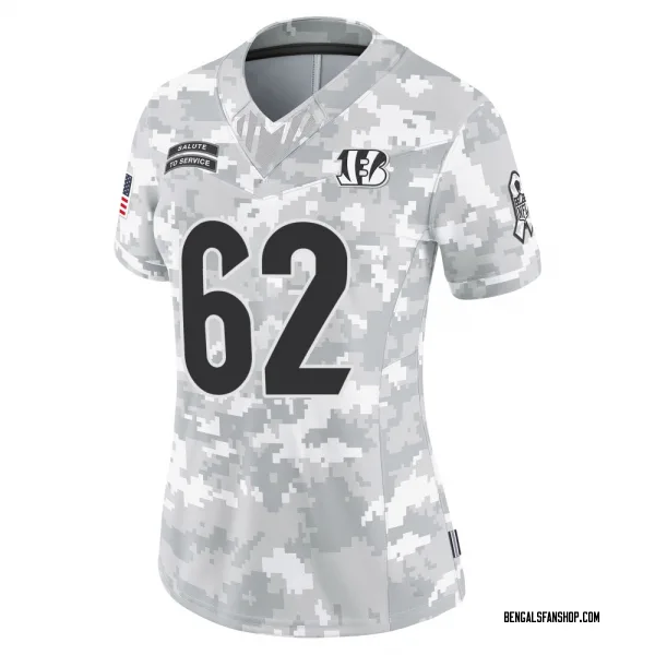 Women's Brian Parker II Cincinnati Bengals Limited Arctic Camo 2024 Salute to Service Jersey