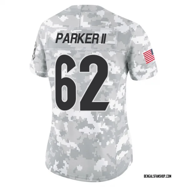 Women's Brian Parker II Cincinnati Bengals Limited Arctic Camo 2024 Salute to Service Jersey