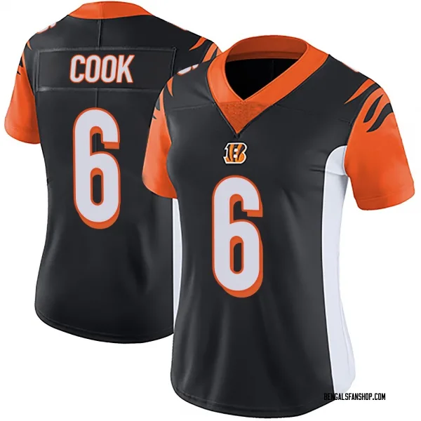 Women's Bryan Cook Cincinnati Bengals Limited Black Team Color Vapor Untouchable Jersey