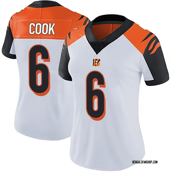 Women's Bryan Cook Cincinnati Bengals Limited White Vapor Untouchable Jersey