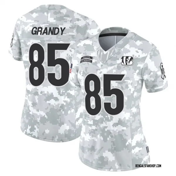 Women's Cam Grandy Cincinnati Bengals Limited Arctic Camo 2024 Salute to Service Jersey