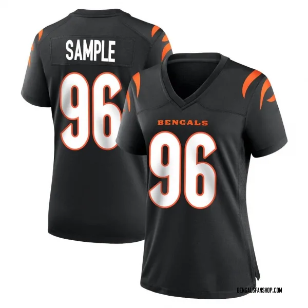 Women's Cam Sample Cincinnati Bengals Game Black Team Color Jersey