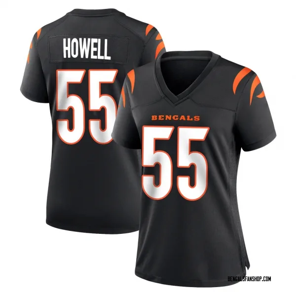Women's Cashius Howell Cincinnati Bengals Game Black Team Color Jersey