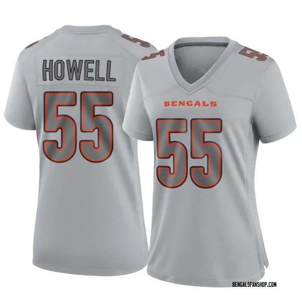 Women's Cashius Howell Cincinnati Bengals Game Gray Atmosphere Fashion Jersey