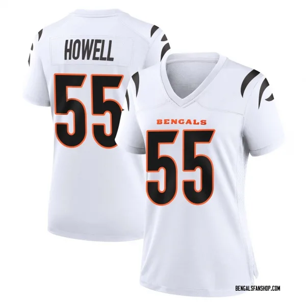Women's Cashius Howell Cincinnati Bengals Game White Jersey