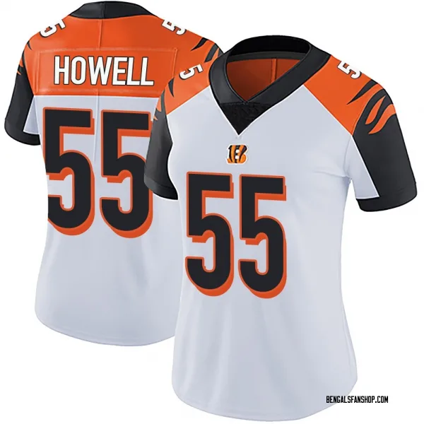 Women's Cashius Howell Cincinnati Bengals Limited White Vapor Untouchable Jersey